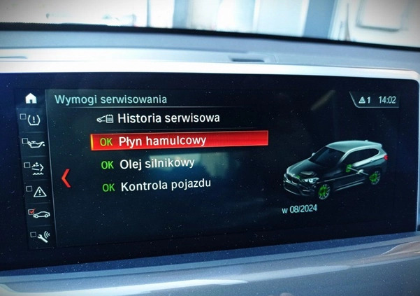 BMW X1 cena 119900 przebieg: 95936, rok produkcji 2019 z Kraków małe 497